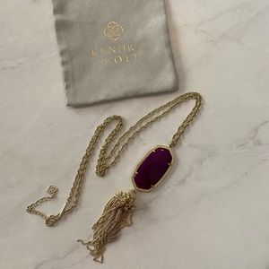 Kendra Scott Purple Jade Rayne Necklace